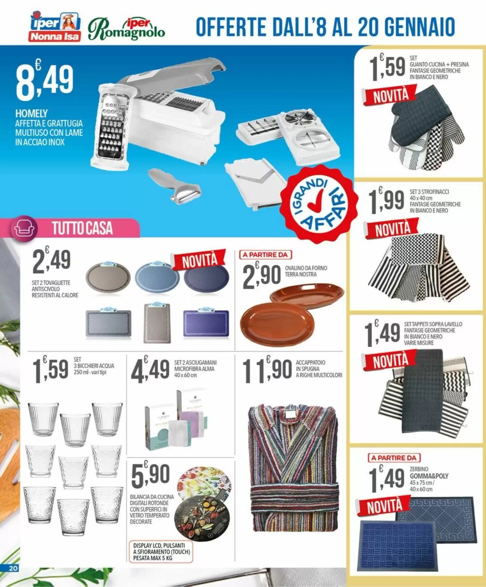 Volantino promozionale Iper Romagnolo  valide dal 08/01/2026 - Pagina 20.