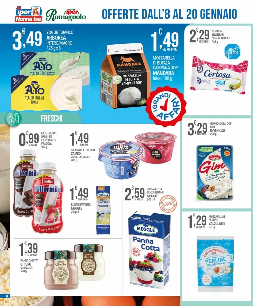Volantino promozionale Iper Romagnolo  valide dal 08/01/2026 - Pagina 6.