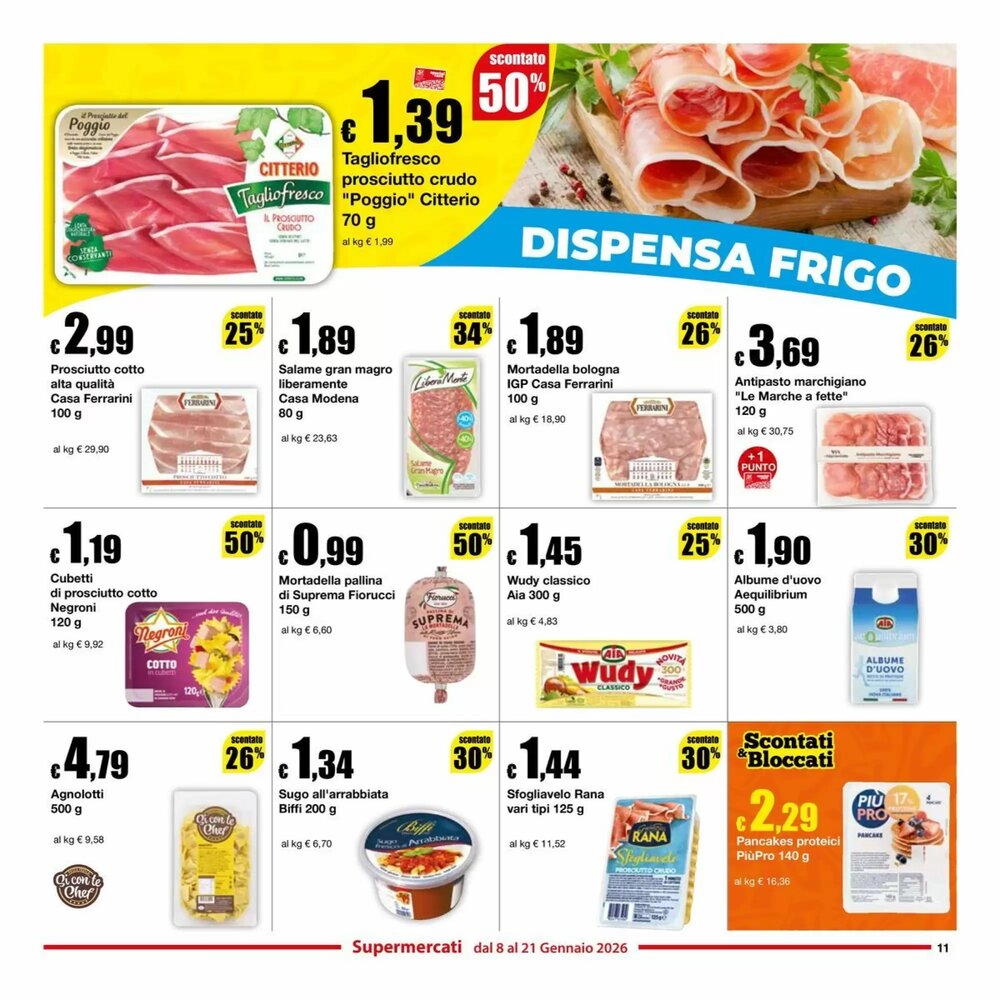 Volantino promozionale Sì con te  valide dal 08/01/2026 - Pagina 11.