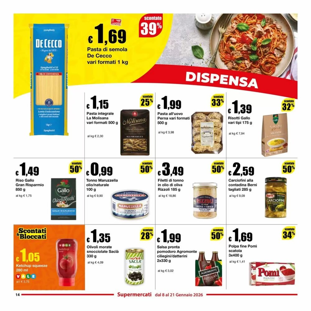 Volantino promozionale Sì con te  valide dal 08/01/2026 - Pagina 14.