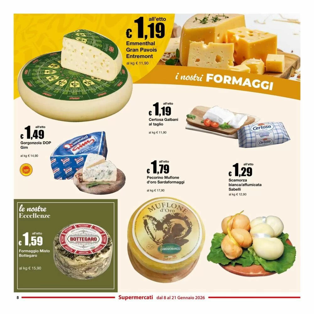 Volantino promozionale Sì con te  valide dal 08/01/2026 - Pagina 8.