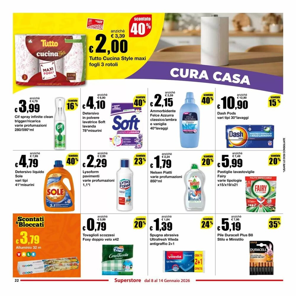 Volantino promozionale Sì con te  valide dal 08/01/2026 - Pagina 22.