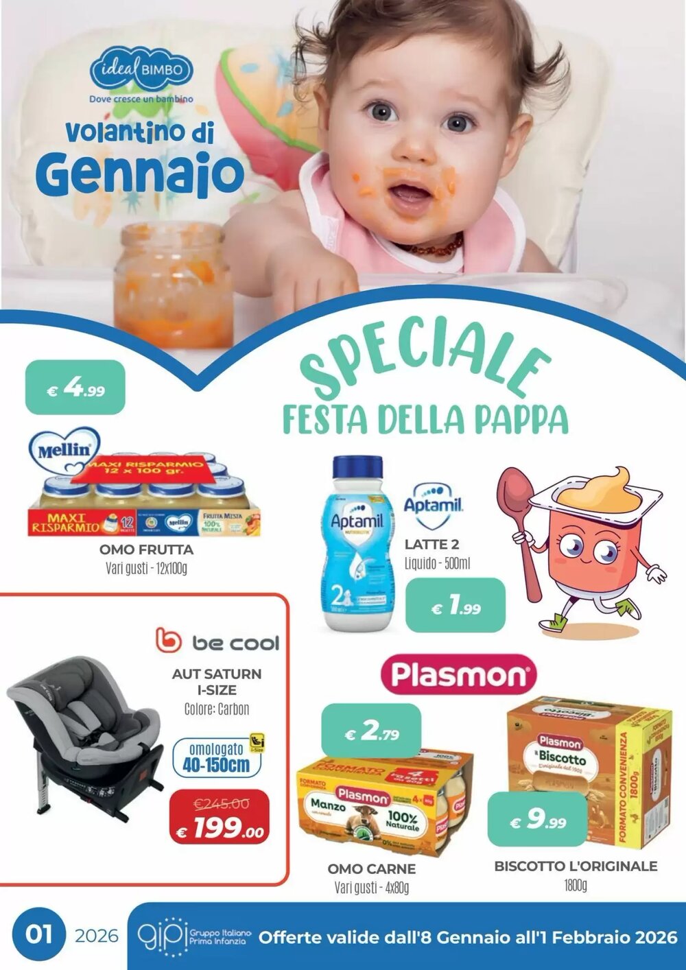 Volantino promozionale Ideal Bimbo  valide dal 08/01/2026 - Pagina 1.