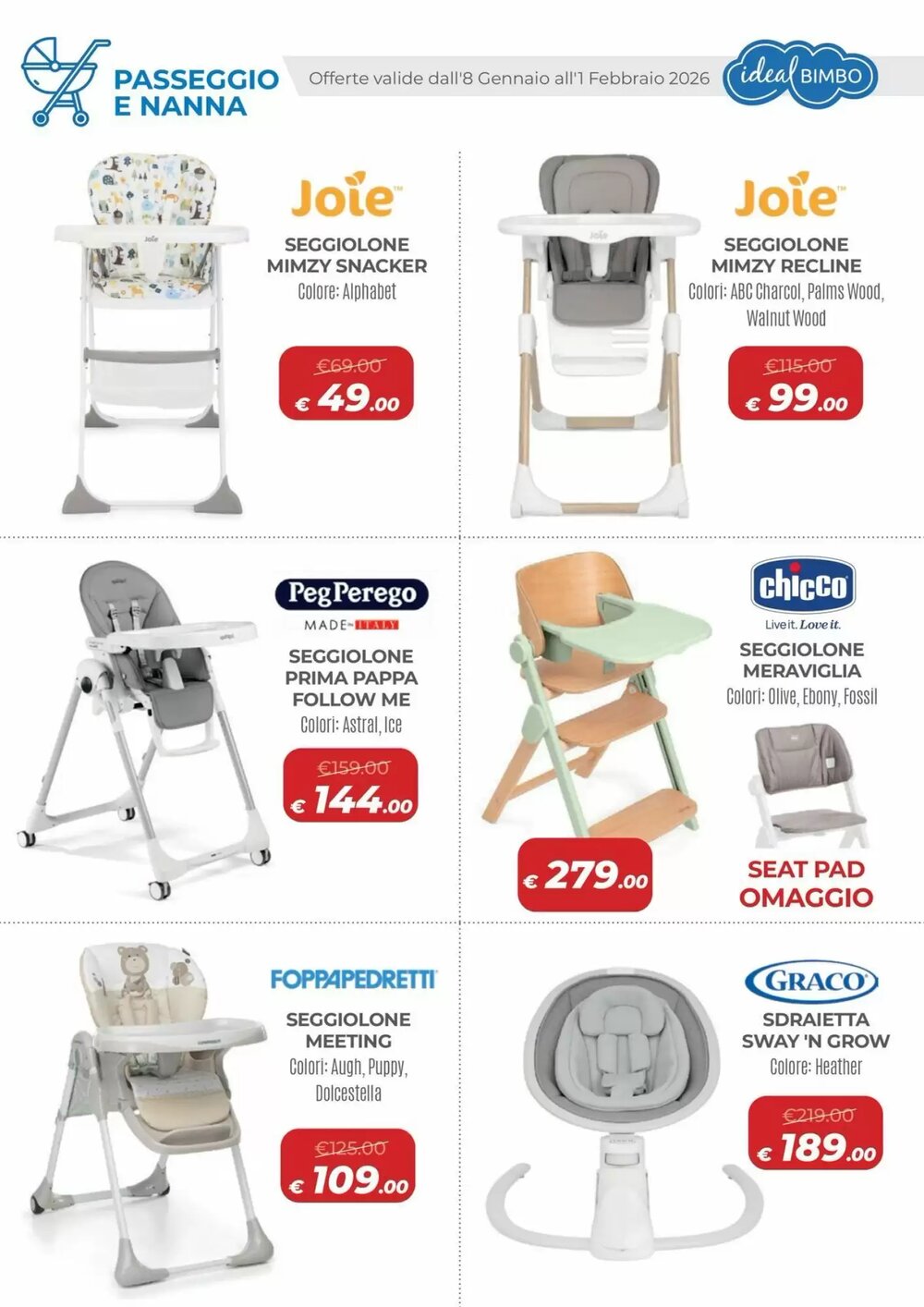 Volantino promozionale Ideal Bimbo  valide dal 08/01/2026 - Pagina 34.