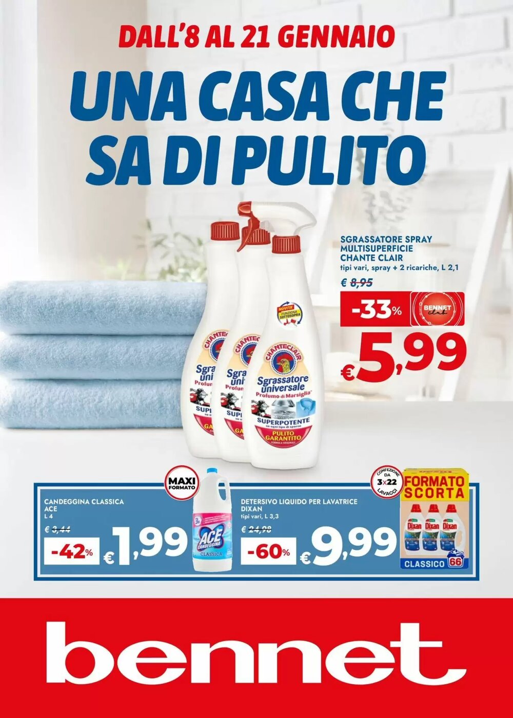 Volantino promozionale Bennet  valide dal 08/01/2026 - Pagina 1.