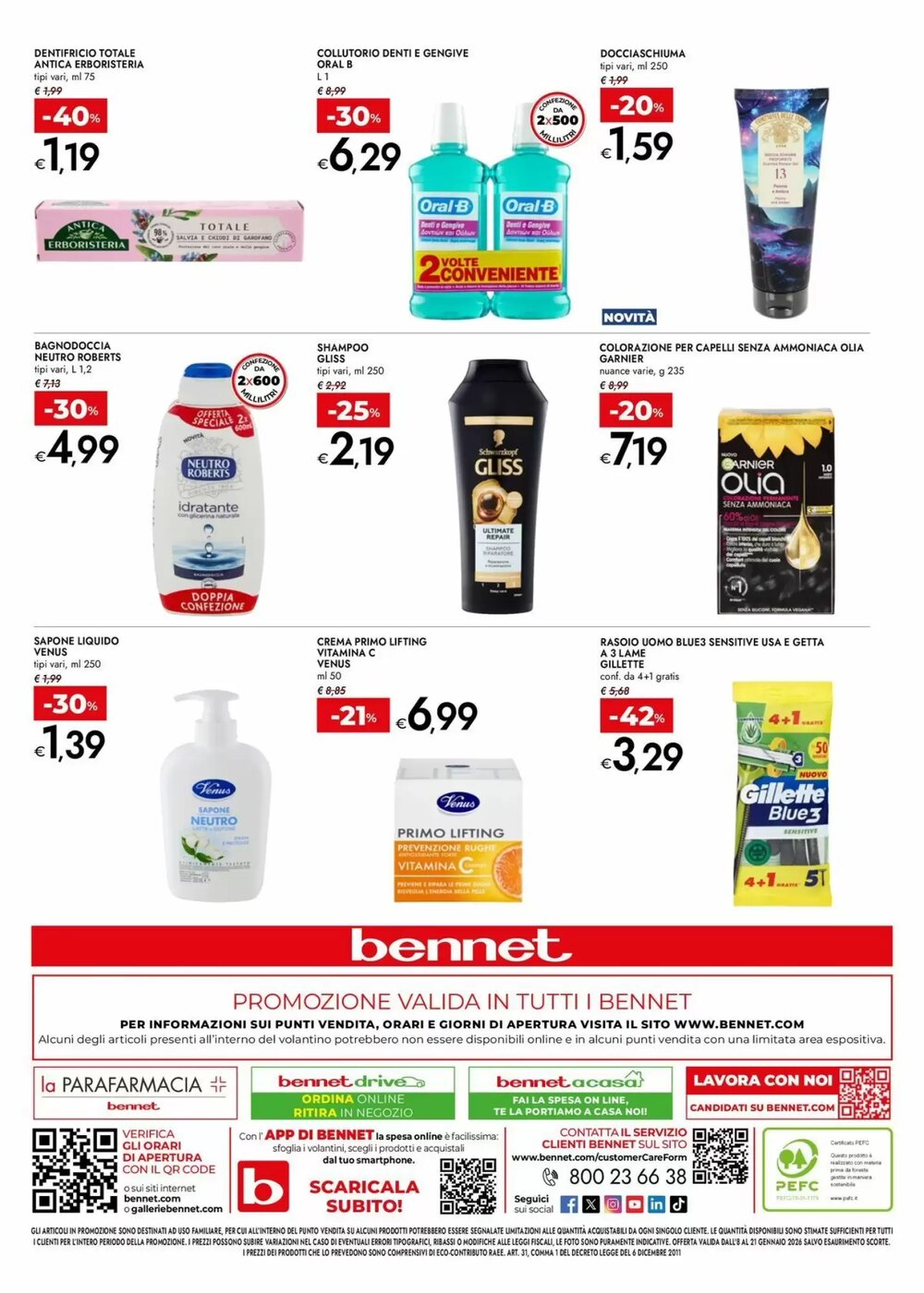 Volantino promozionale Bennet  valide dal 08/01/2026 - Pagina 24.