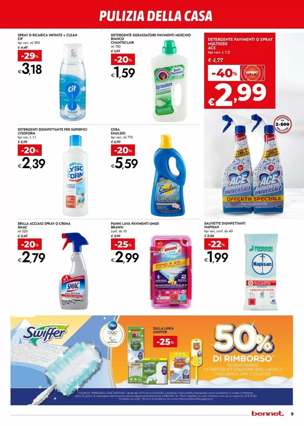 Volantino promozionale Bennet  valide dal 08/01/2026 - Pagina 9.