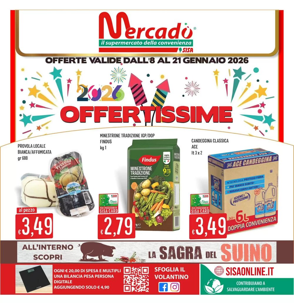 Volantino promozionale Mercadò  valide dal 08/01/2026 - Pagina 1.