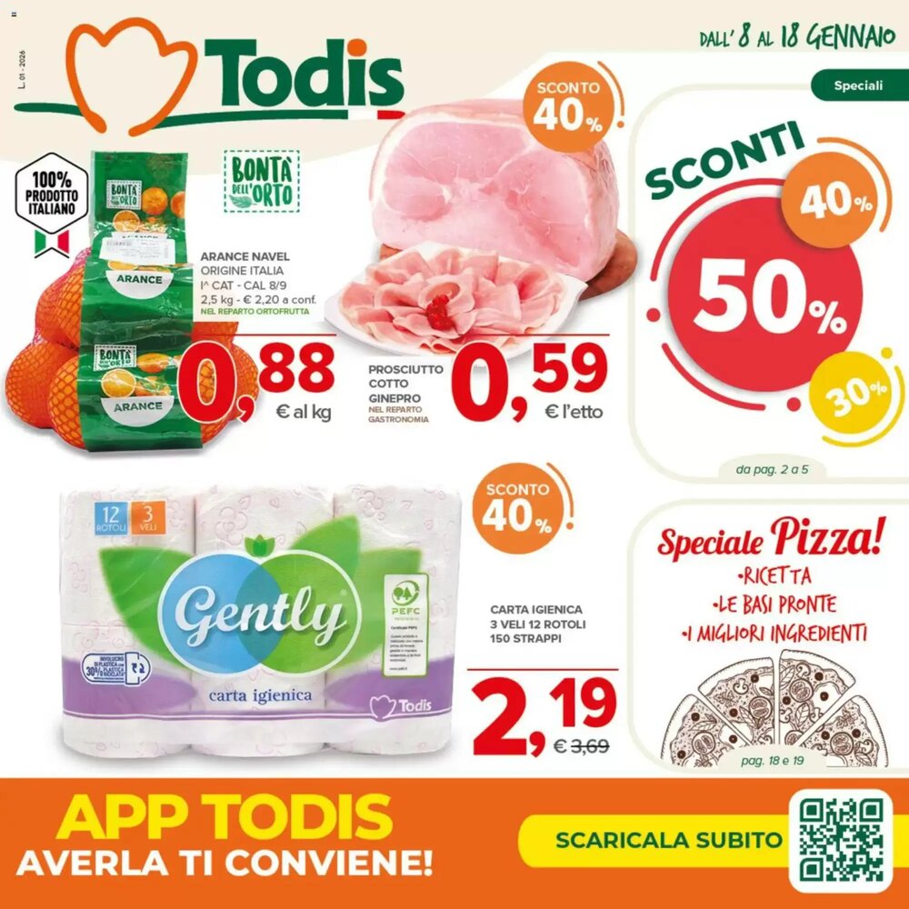 Volantino promozionale Todis  valide dal 08/01/2026 - Pagina 1.