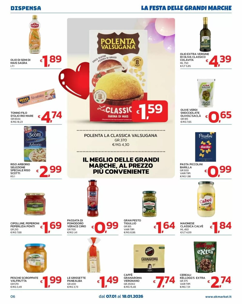 Volantino promozionale Ok Market  valide dal 08/01/2026 - Pagina 6.