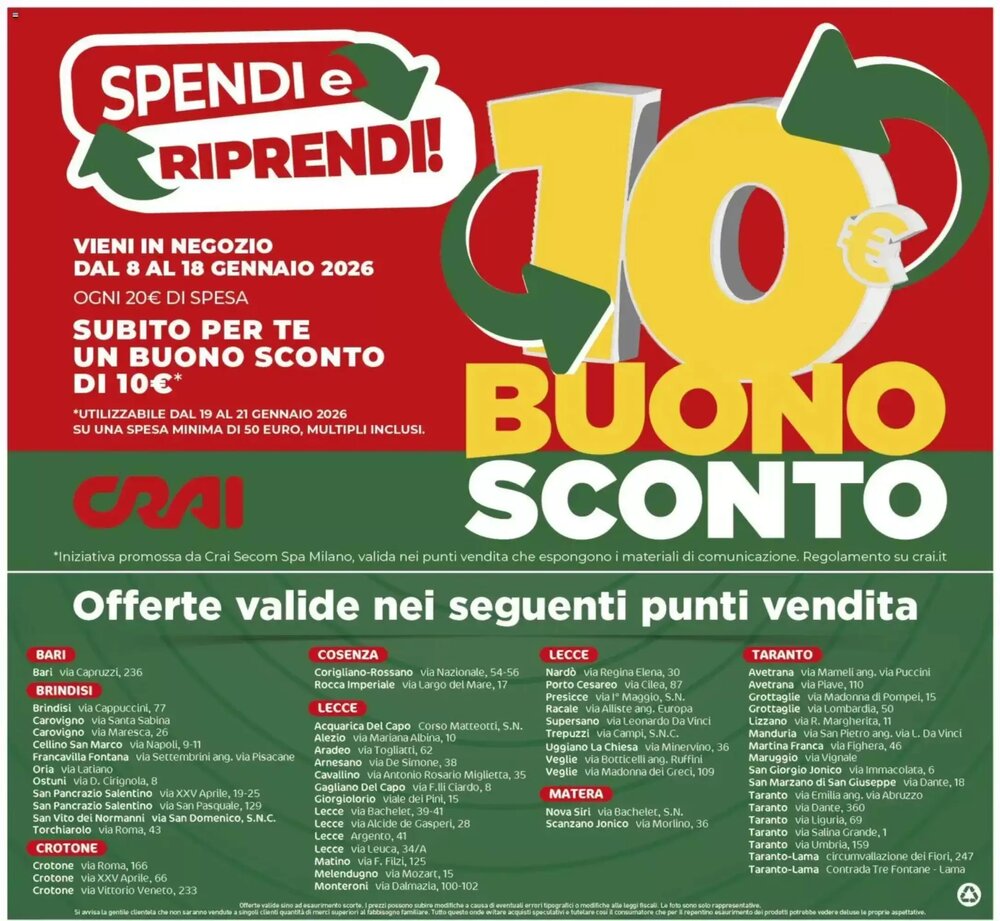 Volantino promozionale Crai  valide dal 08/01/2026 - Pagina 16.