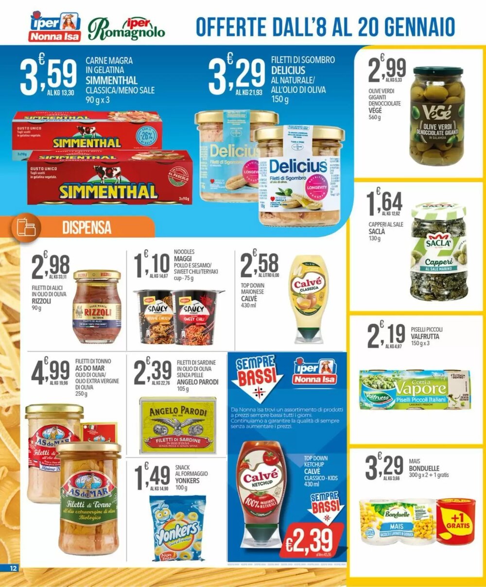 Volantino promozionale Iper Nonna Isa  valide dal 08/01/2026 - Pagina 12.