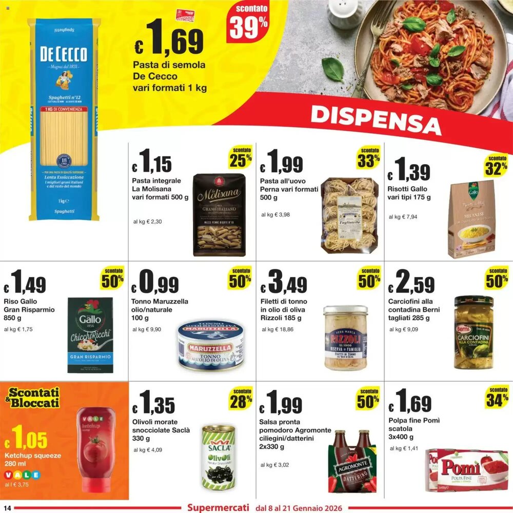 Volantino promozionale Sì con te  valide dal 08/01/2026 - Pagina 14.