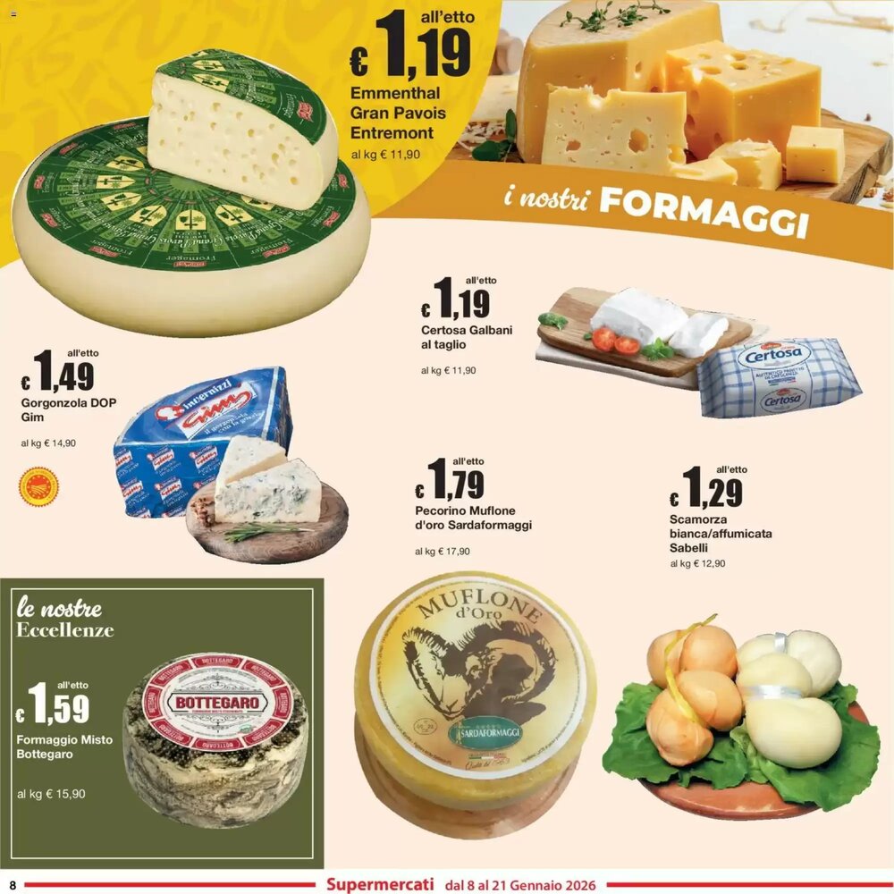 Volantino promozionale Sì con te  valide dal 08/01/2026 - Pagina 8.