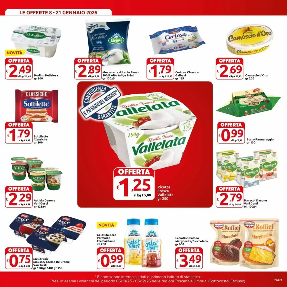 Volantino promozionale Carrefour Market  valide dal 08/01/2026 - Pagina 9.