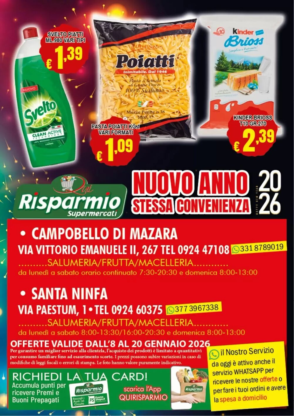 Volantino promozionale Risparmio Supermercati  valide dal 08/01/2026 - Pagina 8.