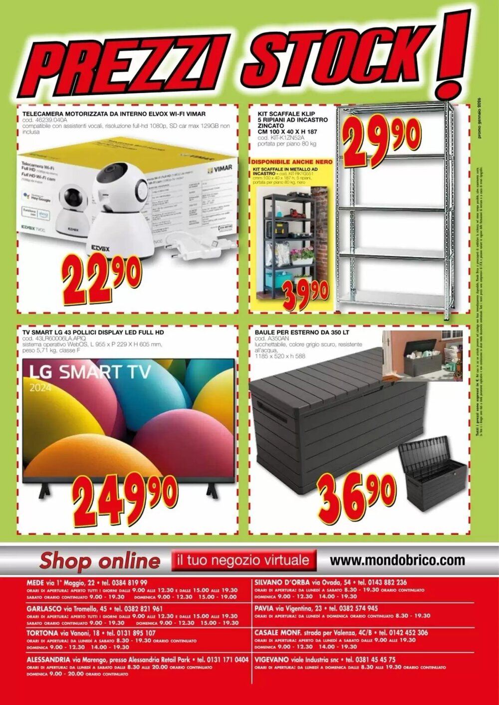 Volantino promozionale Mondo Brico  valide dal 08/01/2026 - Pagina 16.