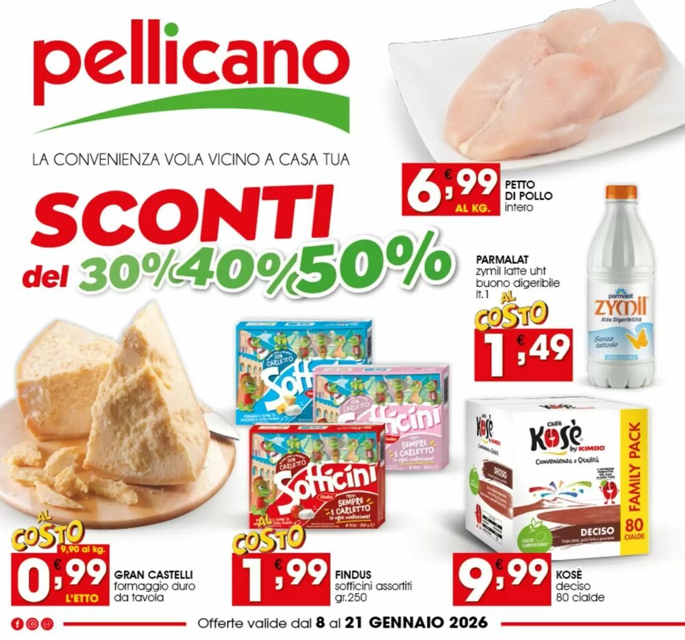 Volantino promozionale Pellicano  valide dal 08/01/2026 - Pagina 1.