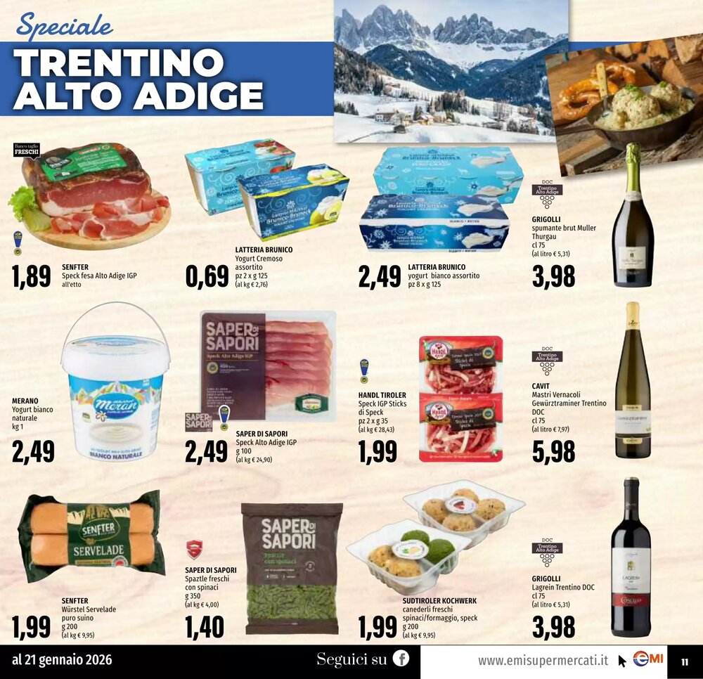 Volantino promozionale Emi Supermercati  valide dal 08/01/2026 - Pagina 11.