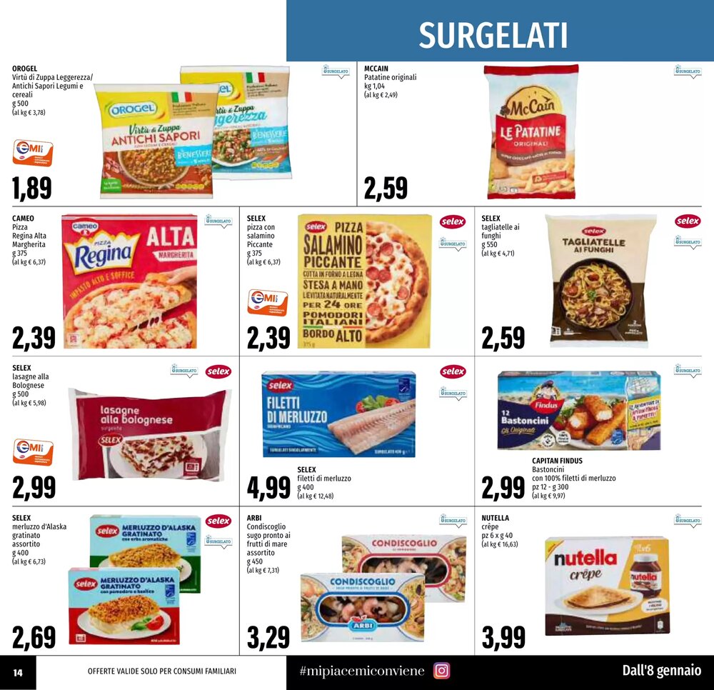 Volantino promozionale Emi Supermercati  valide dal 08/01/2026 - Pagina 14.