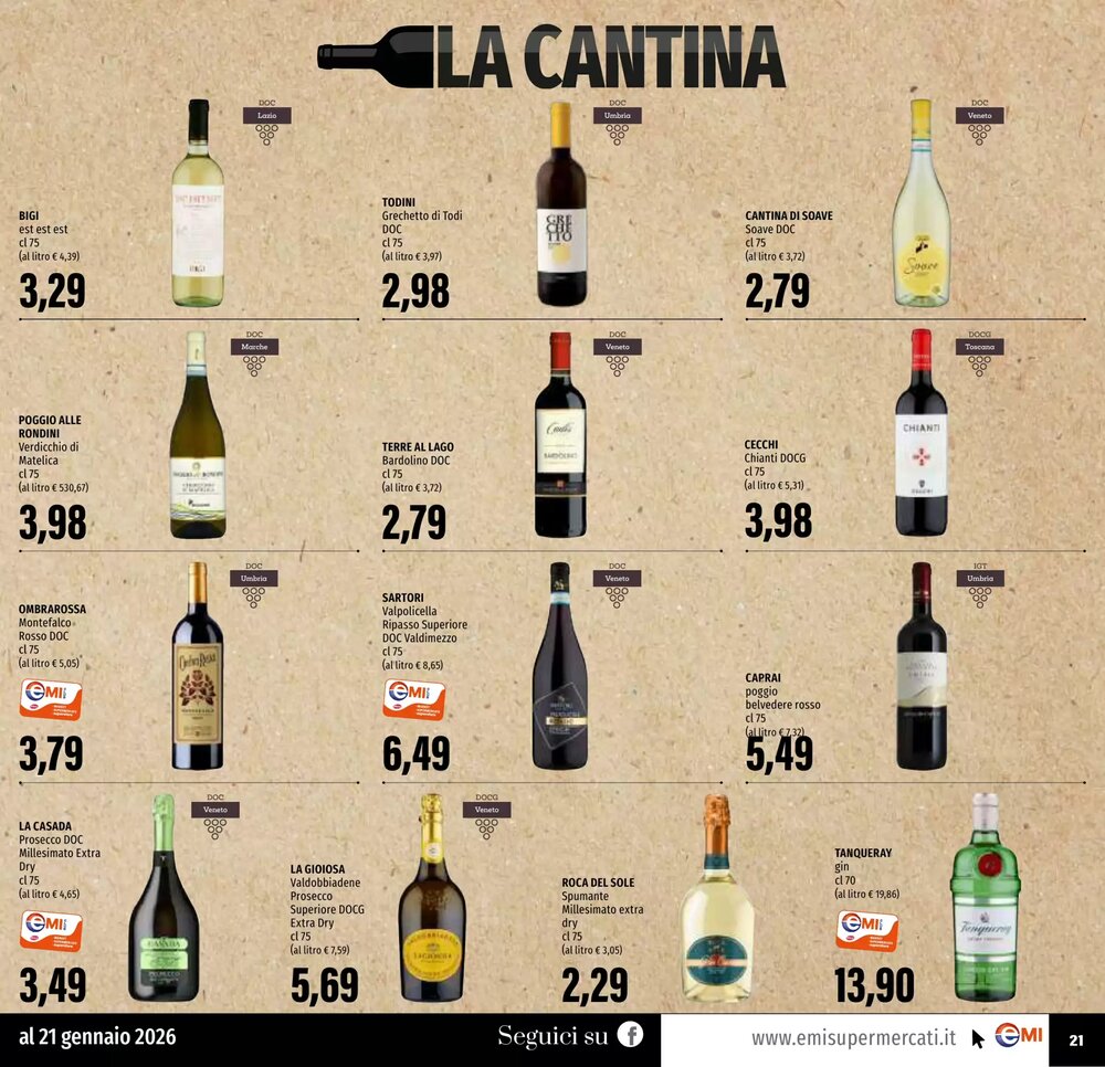 Volantino promozionale Emi Supermercati  valide dal 08/01/2026 - Pagina 21.