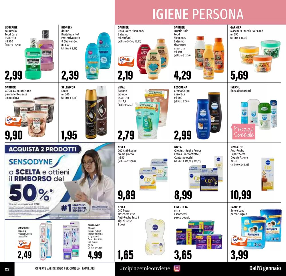 Volantino promozionale Emi Supermercati  valide dal 08/01/2026 - Pagina 22.