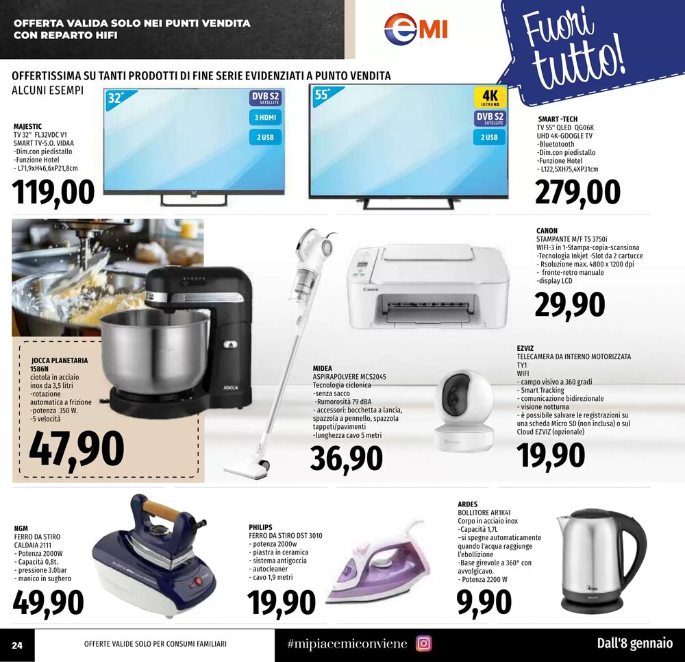 Volantino promozionale Emi Supermercati  valide dal 08/01/2026 - Pagina 24.