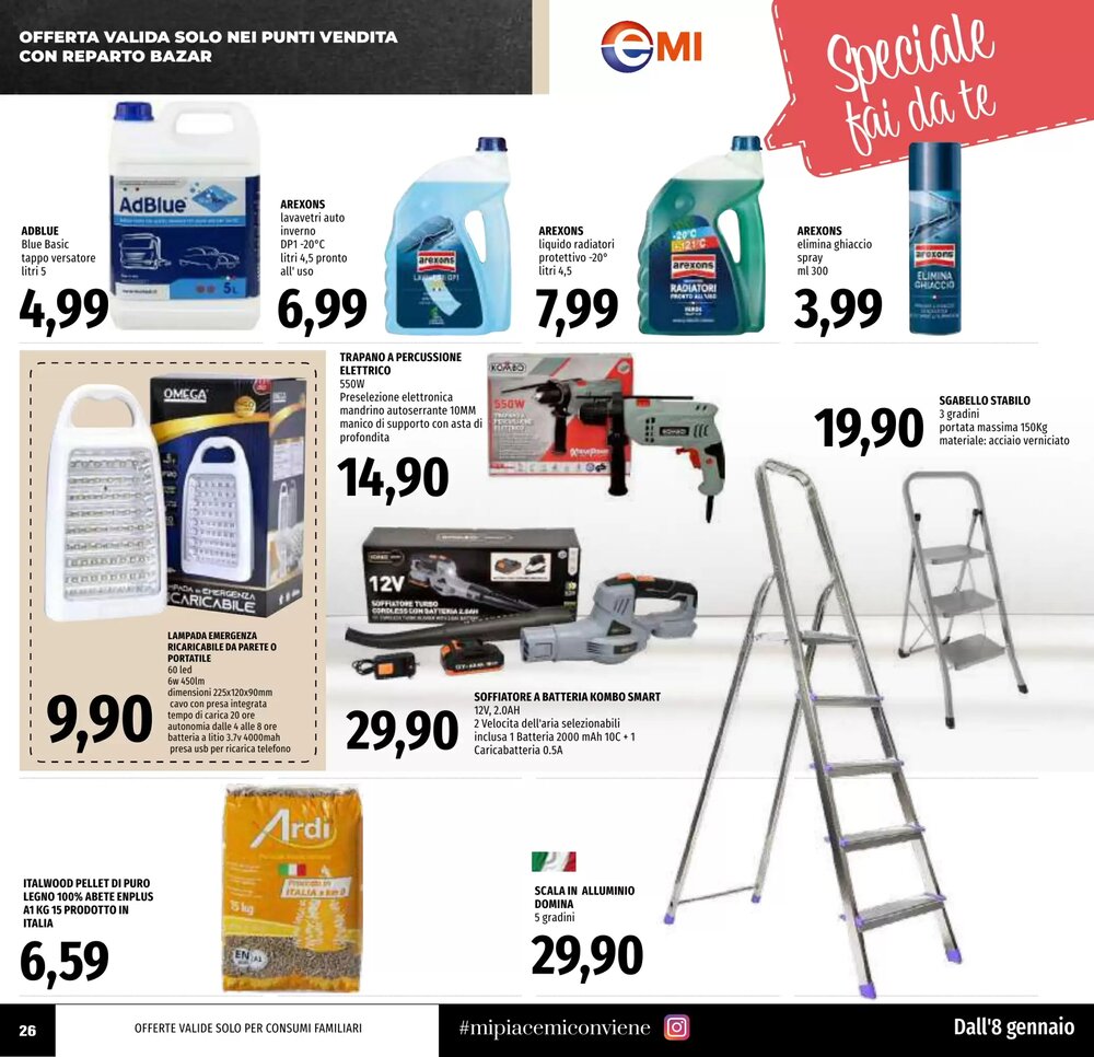 Volantino promozionale Emi Supermercati  valide dal 08/01/2026 - Pagina 26.