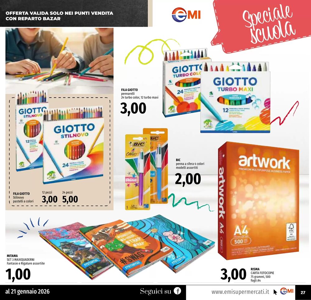 Volantino promozionale Emi Supermercati  valide dal 08/01/2026 - Pagina 27.