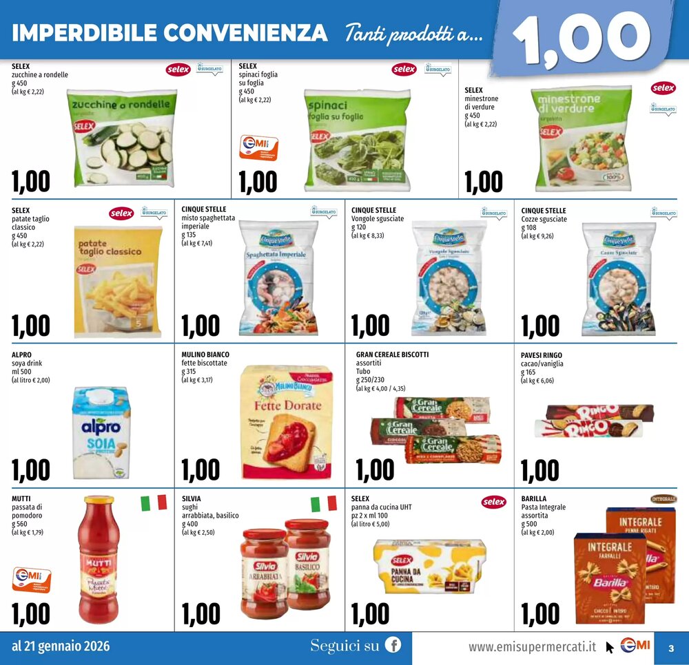 Volantino promozionale Emi Supermercati  valide dal 08/01/2026 - Pagina 3.
