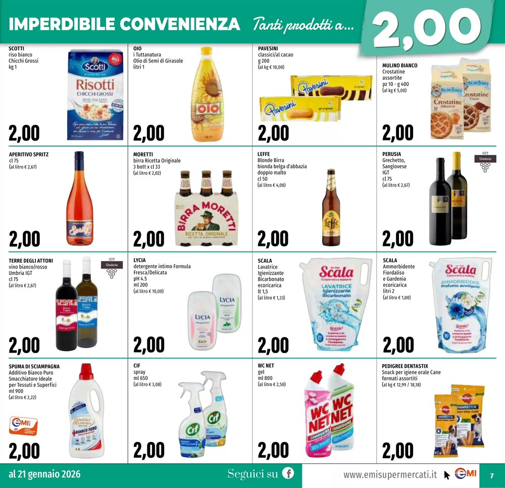 Volantino promozionale Emi Supermercati  valide dal 08/01/2026 - Pagina 7.