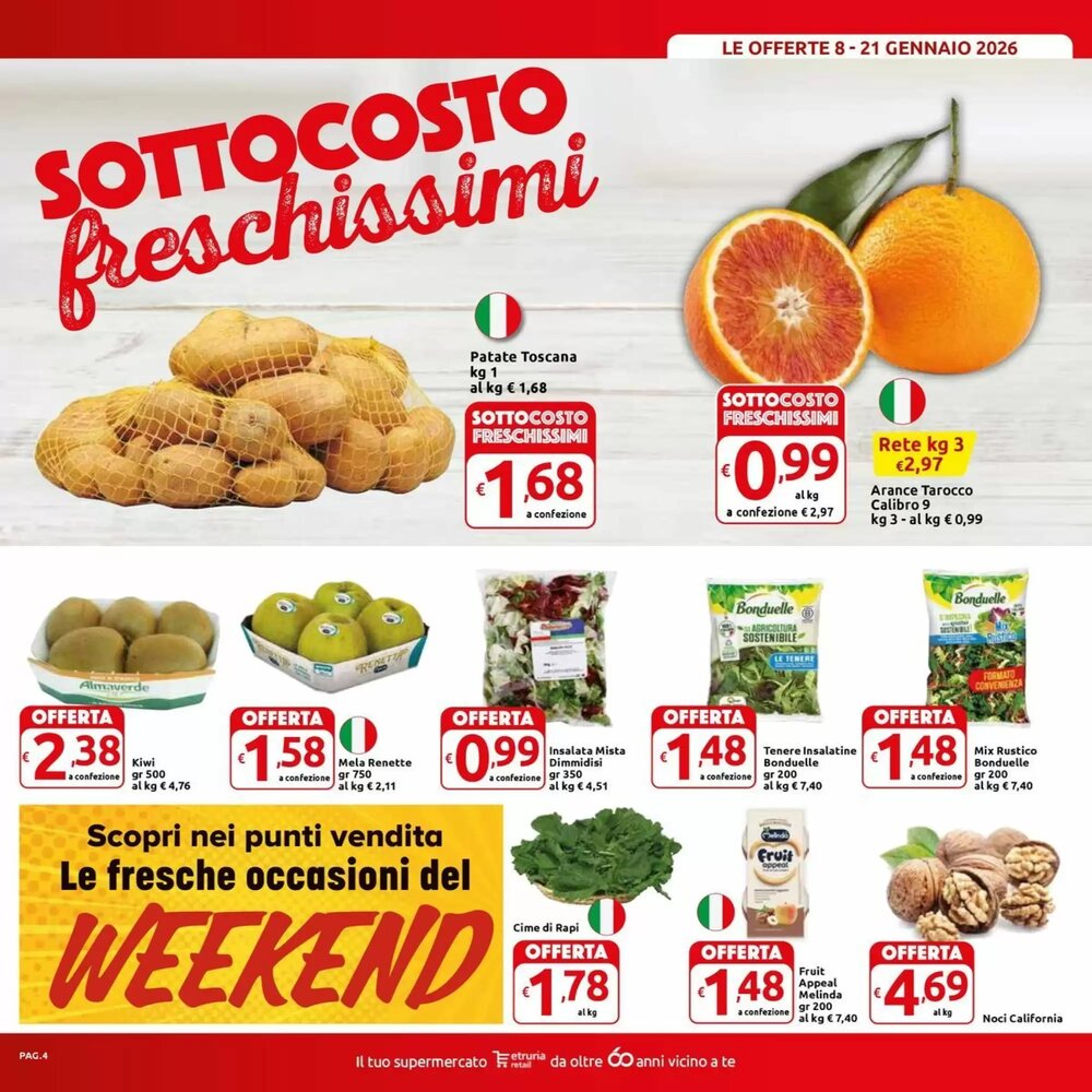 Volantino promozionale Carrefour Market  valide dal 08/01/2026 - Pagina 4.
