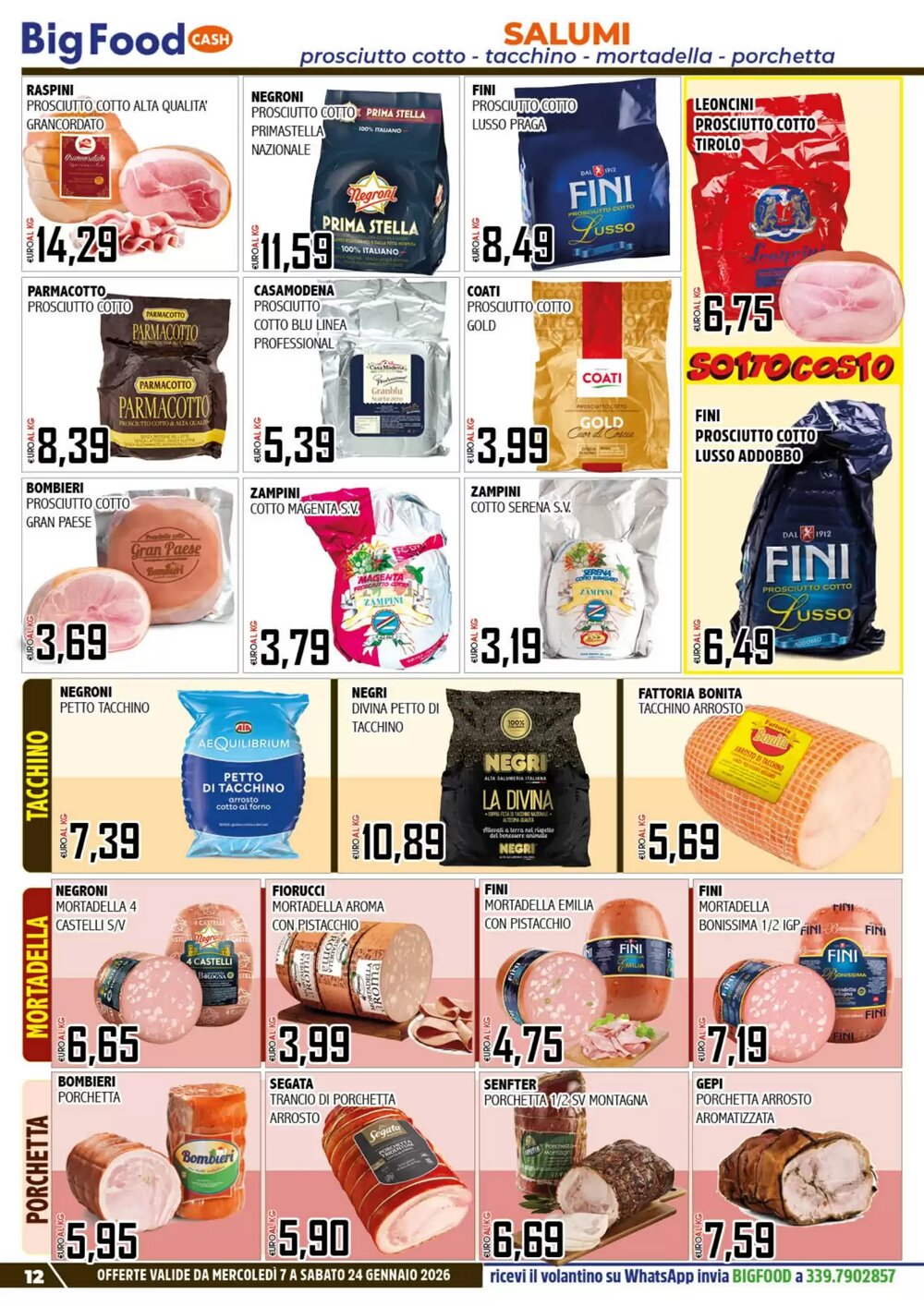 Volantino promozionale Big Food  valide dal 08/01/2026 - Pagina 12.
