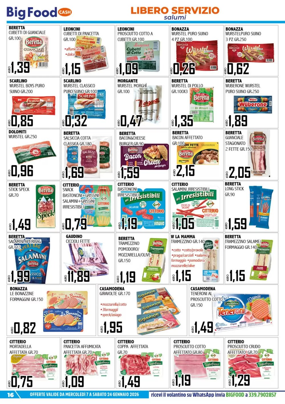 Volantino promozionale Big Food  valide dal 08/01/2026 - Pagina 16.