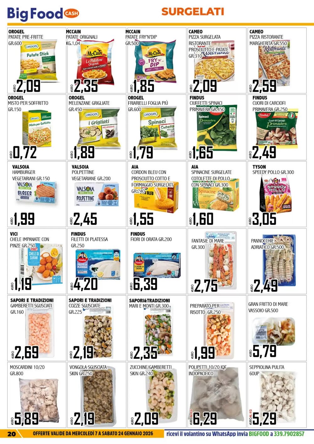 Volantino promozionale Big Food  valide dal 08/01/2026 - Pagina 20.