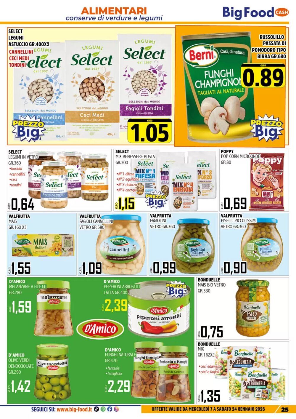 Volantino promozionale Big Food  valide dal 08/01/2026 - Pagina 25.