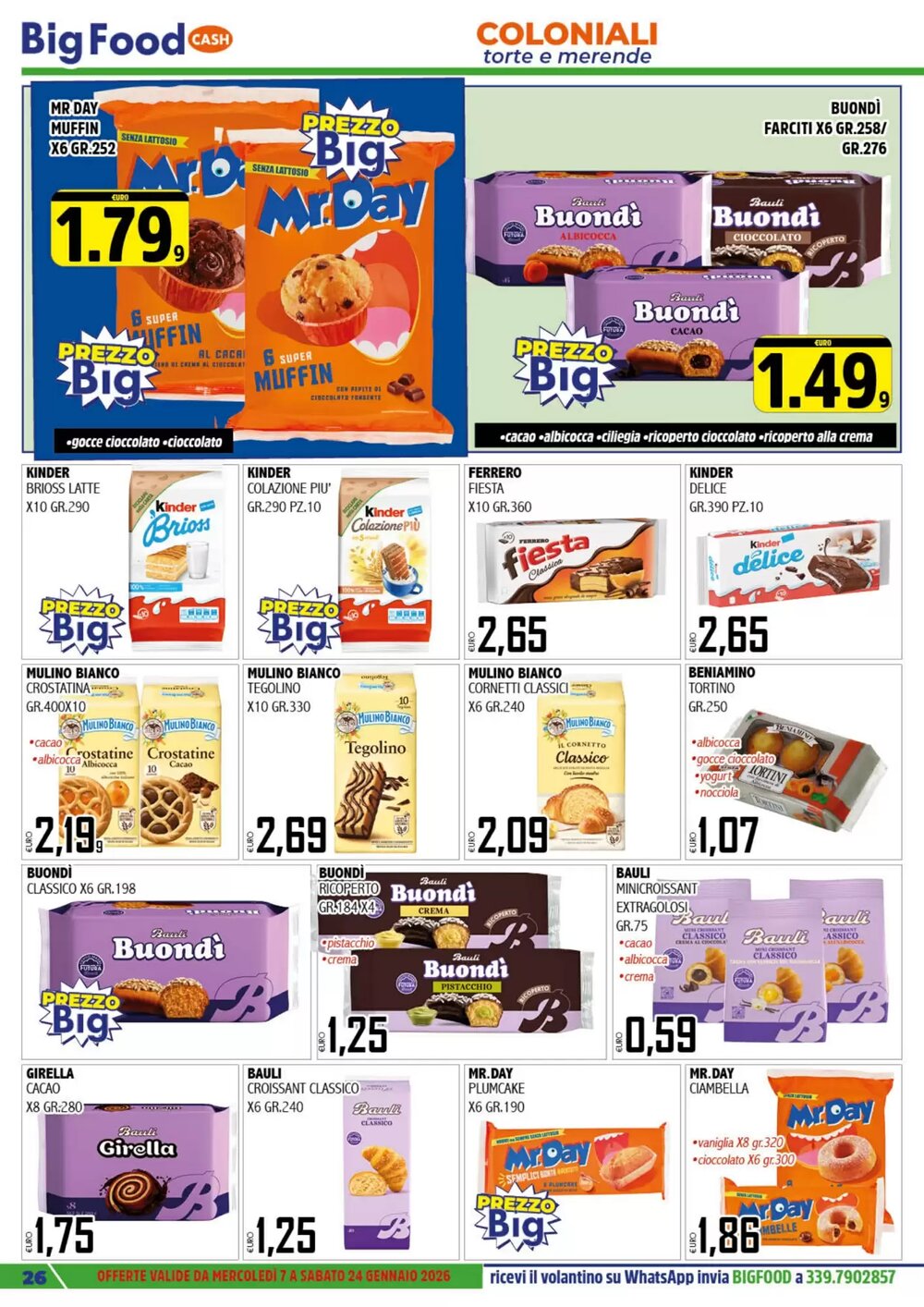 Volantino promozionale Big Food  valide dal 08/01/2026 - Pagina 26.