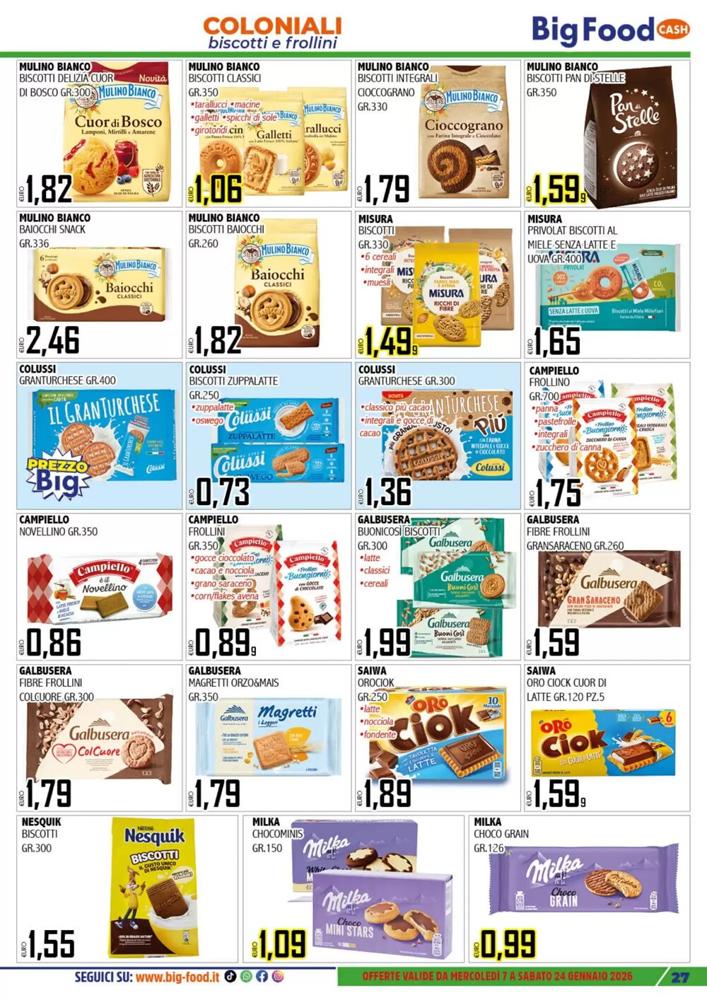 Volantino promozionale Big Food  valide dal 08/01/2026 - Pagina 27.