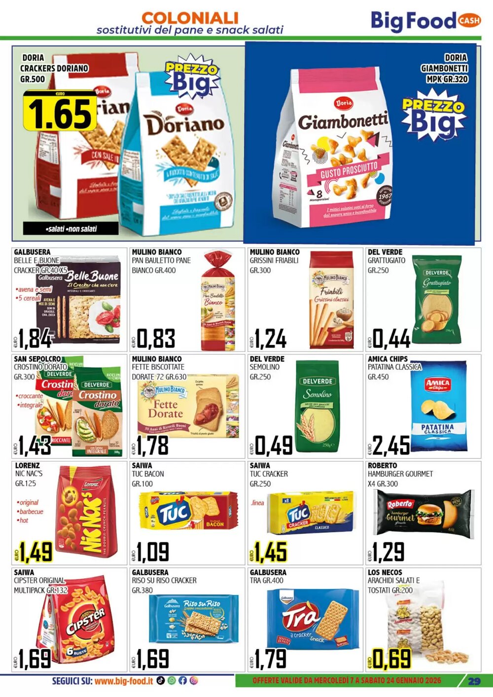 Volantino promozionale Big Food  valide dal 08/01/2026 - Pagina 29.