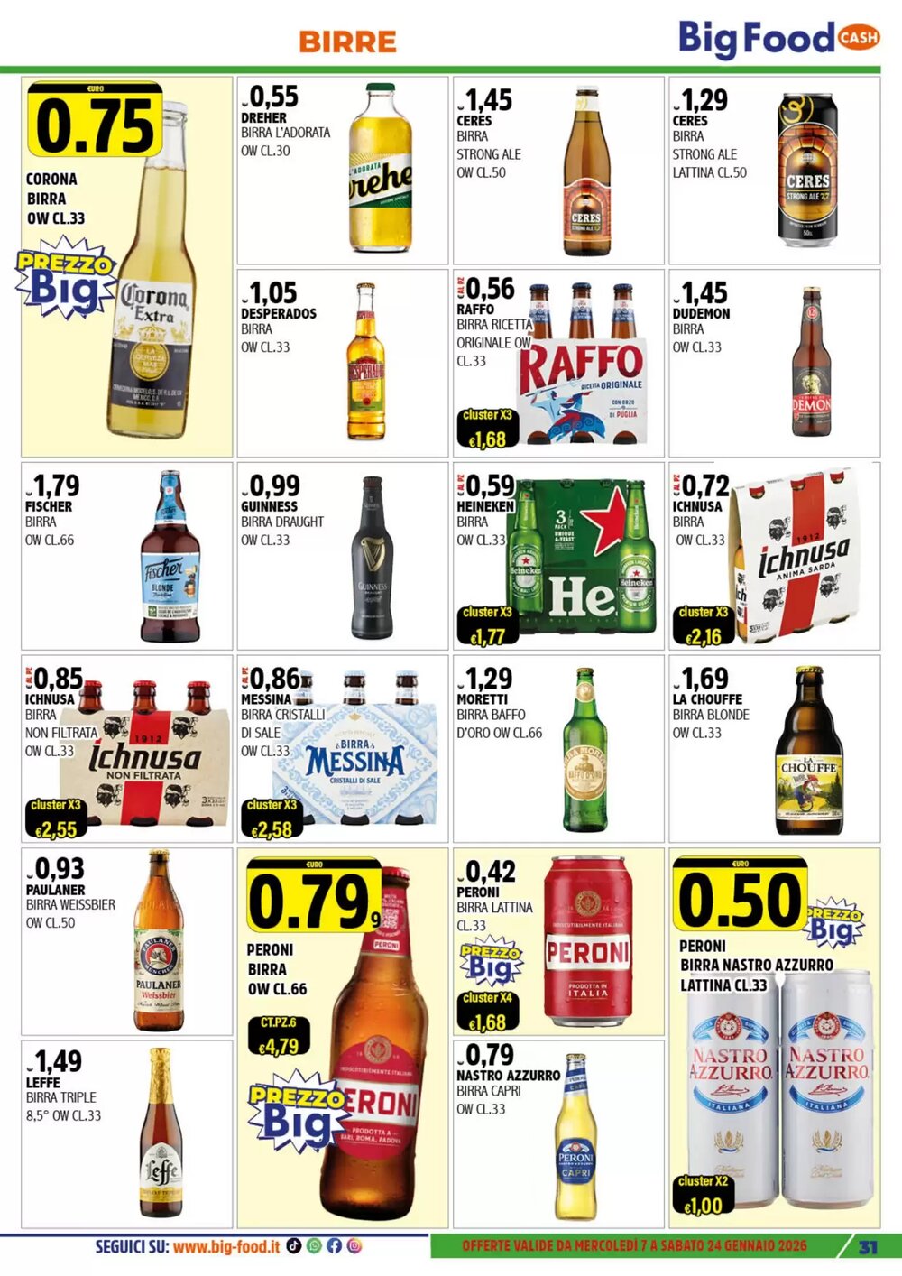 Volantino promozionale Big Food  valide dal 08/01/2026 - Pagina 31.