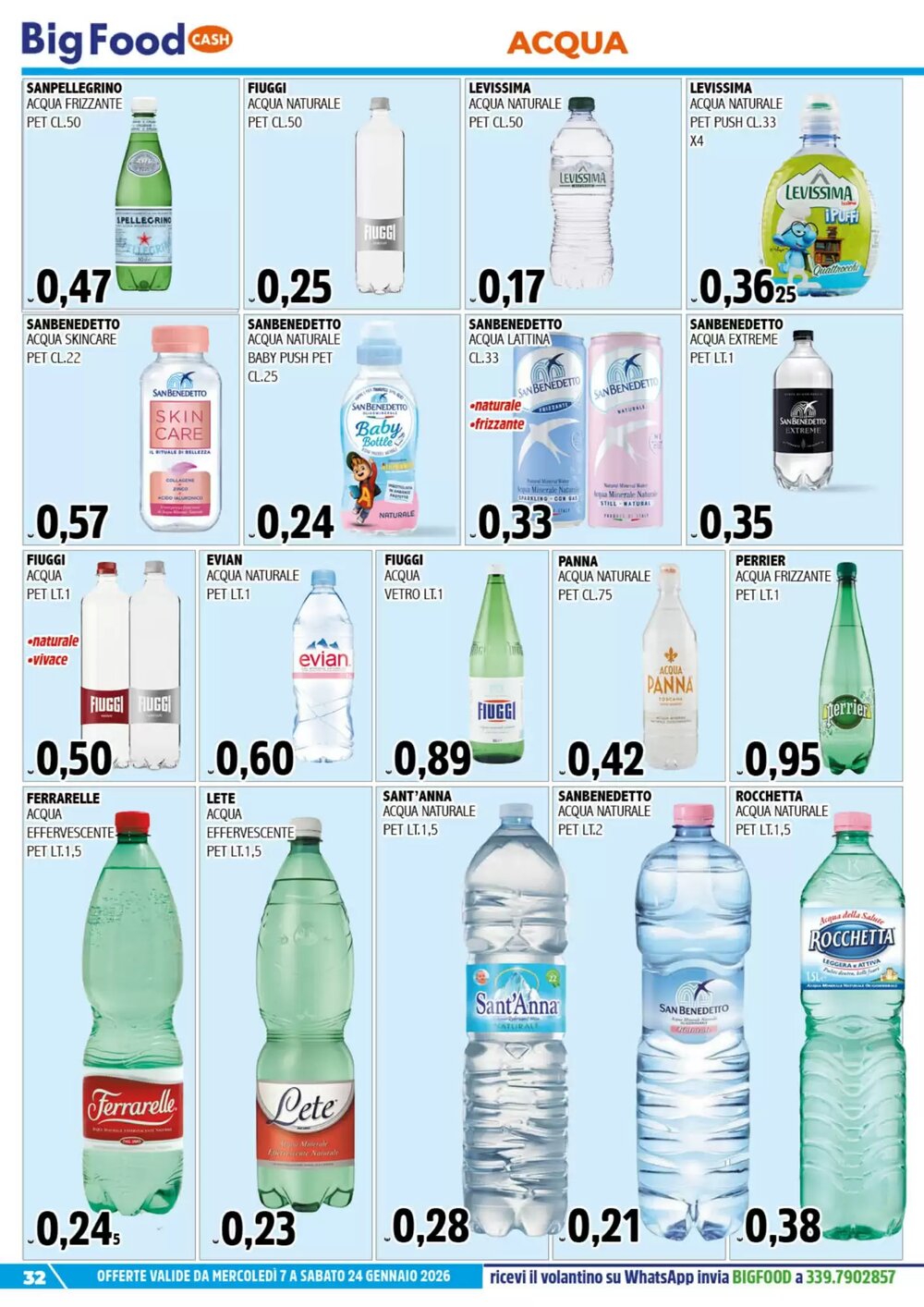Volantino promozionale Big Food  valide dal 08/01/2026 - Pagina 32.