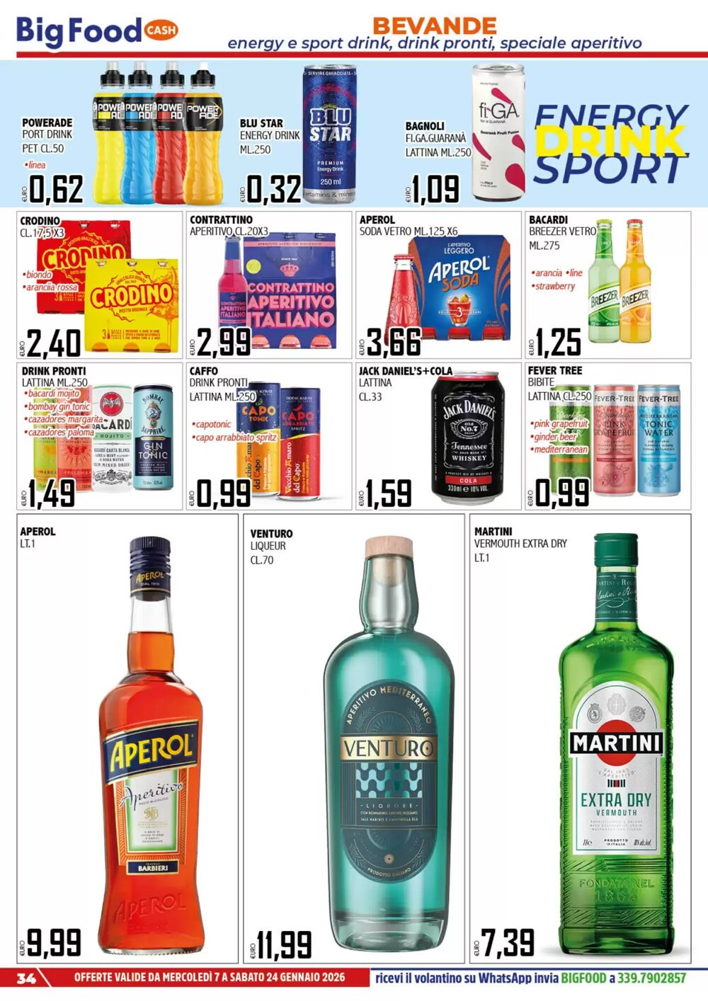 Volantino promozionale Big Food  valide dal 08/01/2026 - Pagina 34.