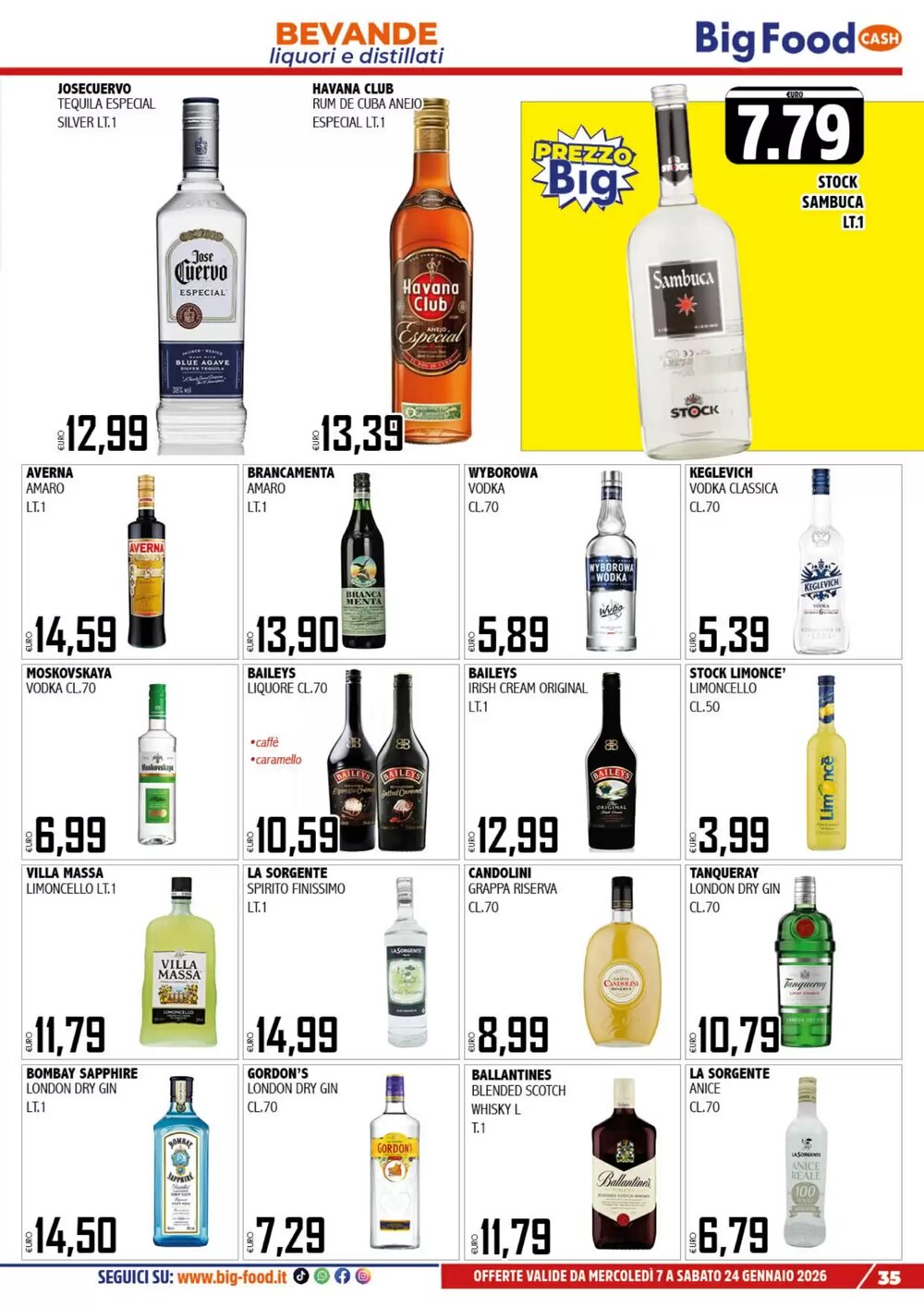 Volantino promozionale Big Food  valide dal 08/01/2026 - Pagina 35.