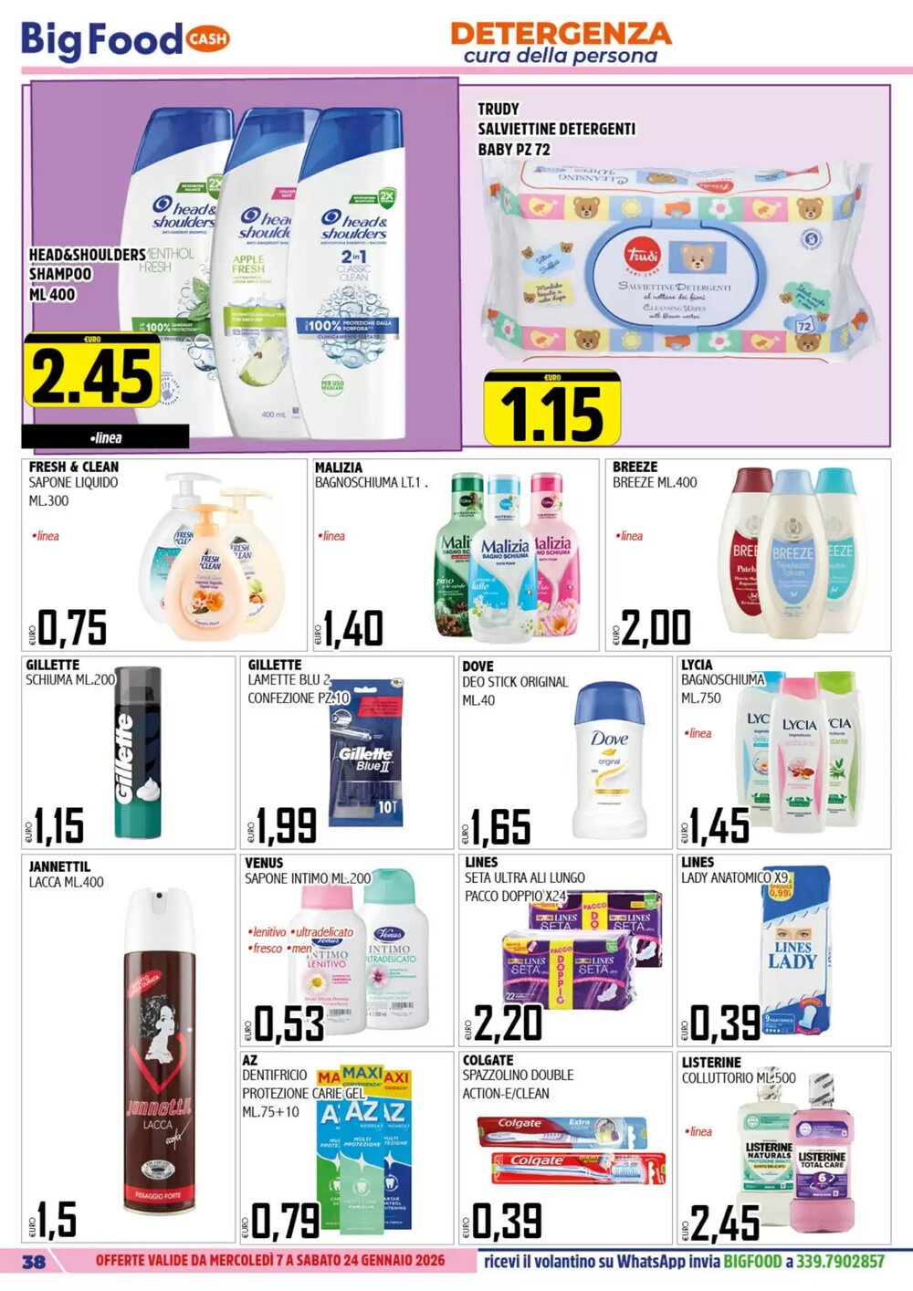 Volantino promozionale Big Food  valide dal 08/01/2026 - Pagina 38.