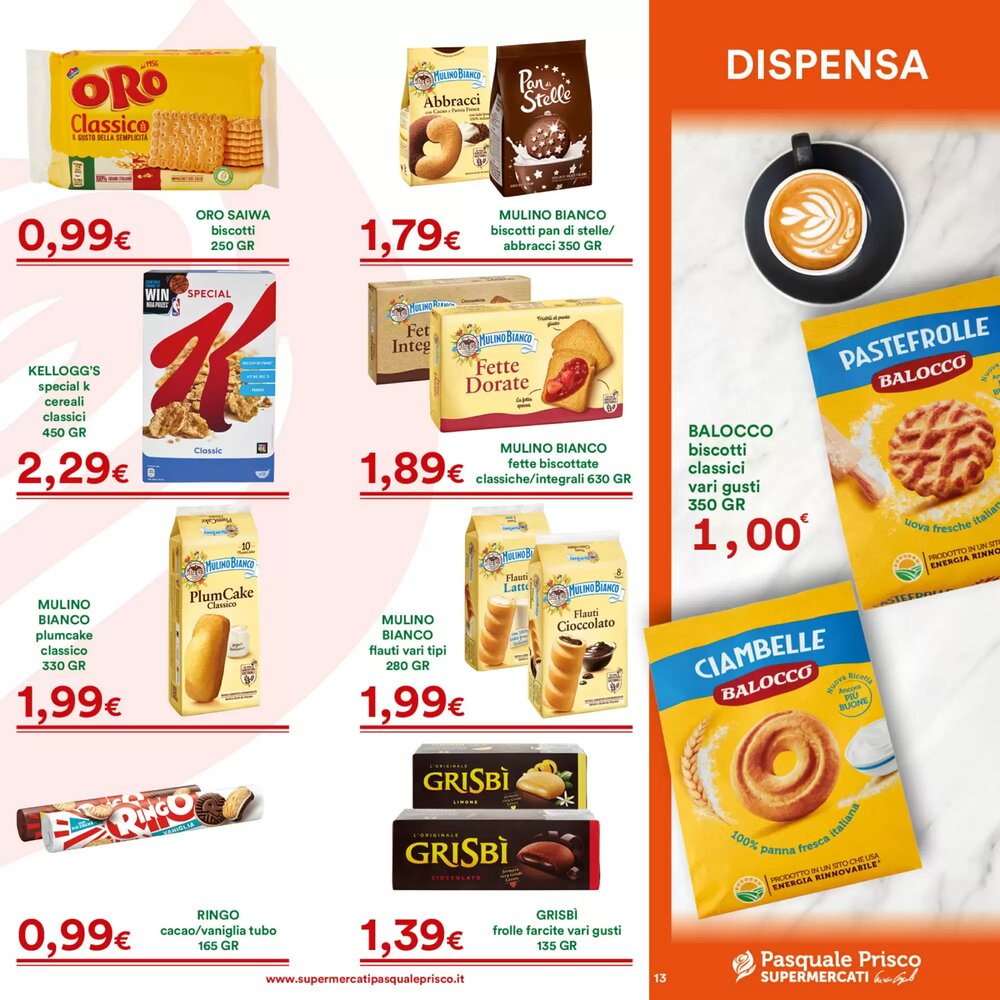 Volantino promozionale Supermercati Pasquale Prisco  valide dal 08/01/2026 - Pagina 13.