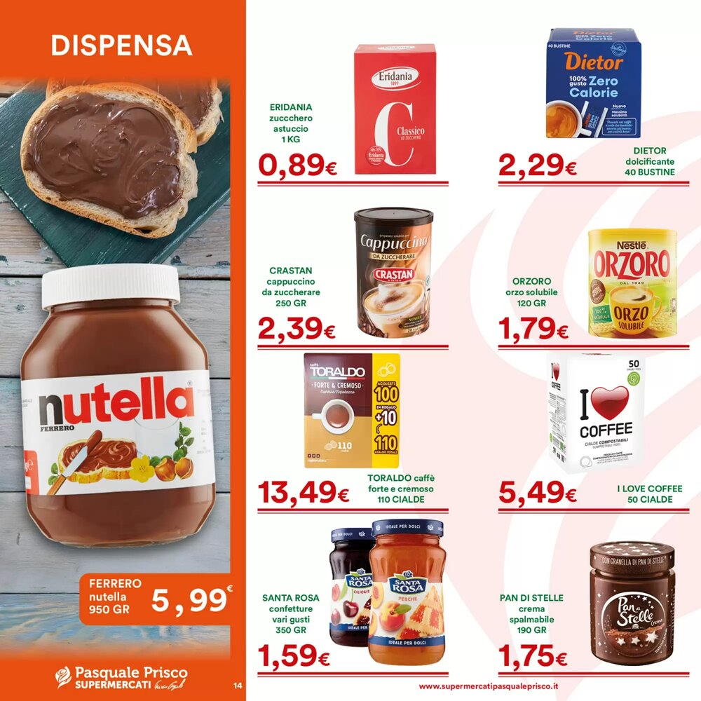 Volantino promozionale Supermercati Pasquale Prisco  valide dal 08/01/2026 - Pagina 14.