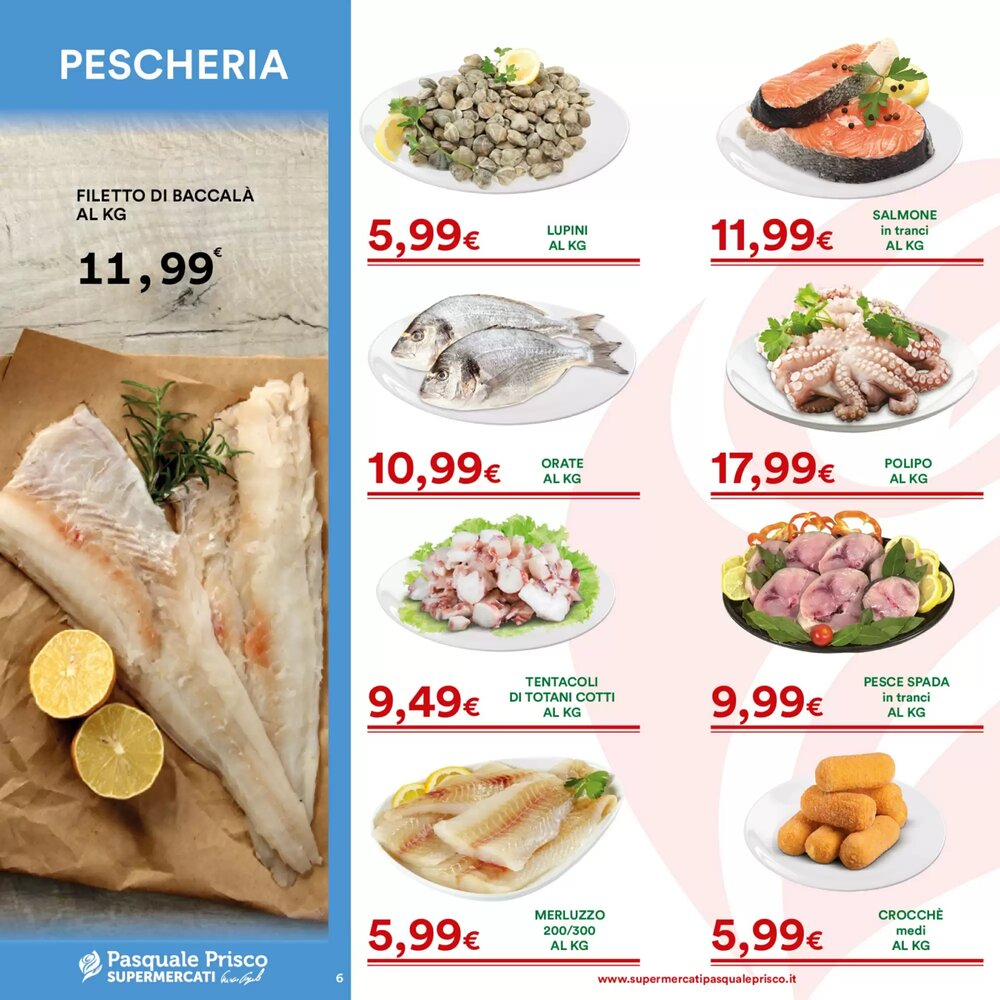 Volantino promozionale Supermercati Pasquale Prisco  valide dal 08/01/2026 - Pagina 6.