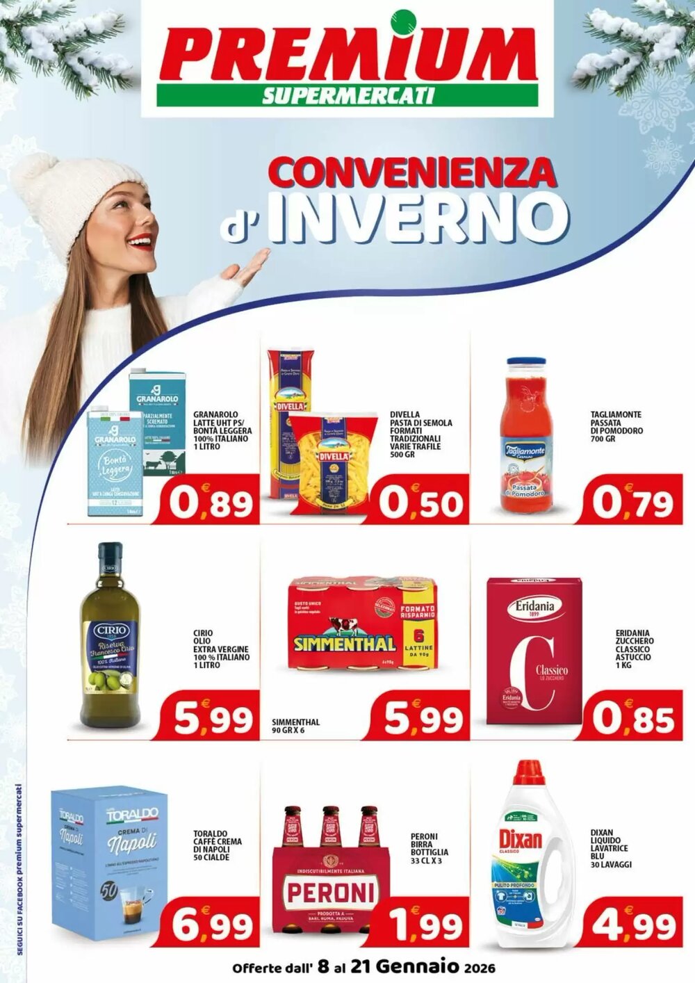 Volantino promozionale Premium Supermercati  valide dal 08/01/2026 - Pagina 1.