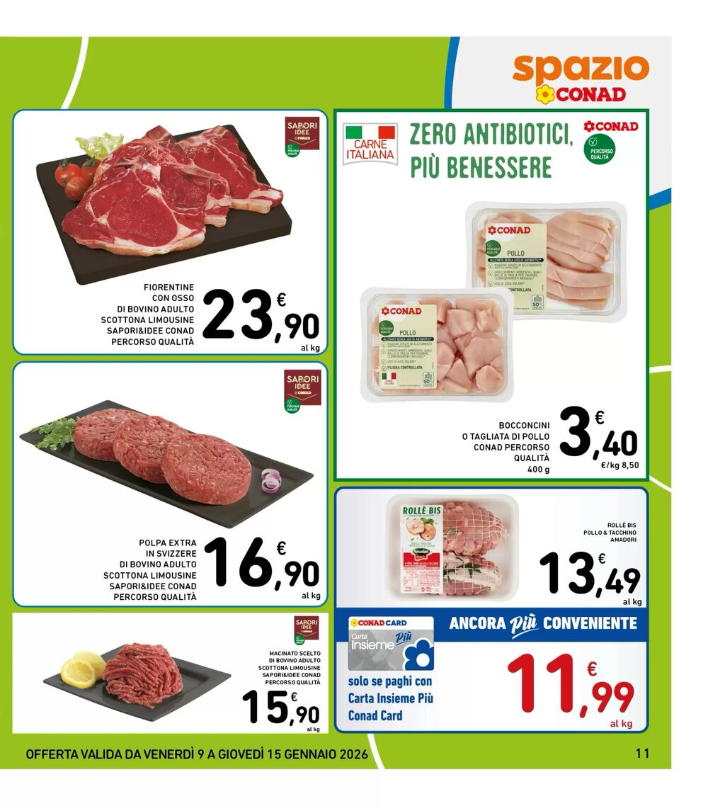 Volantino promozionale Spazio Conad  valide dal 09/01/2026 - Pagina 11.
