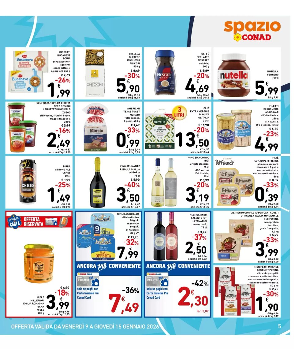 Volantino promozionale Spazio Conad  valide dal 09/01/2026 - Pagina 5.